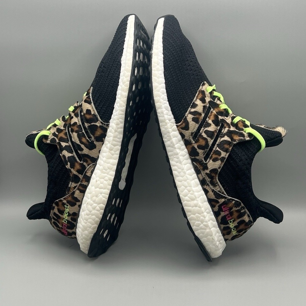 2020 Adidas Ultraboost DNA Leopard Animal Print Running - Men's Size 9.5 USED - Picture 5 of 8
